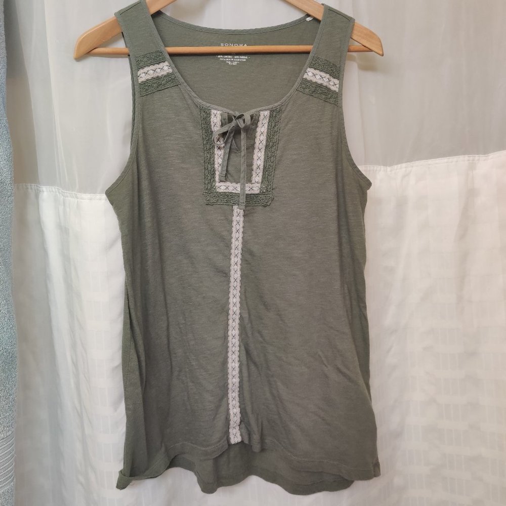 😃Free w/bundle😃Sonoma Tank Top Mosgreen Size M